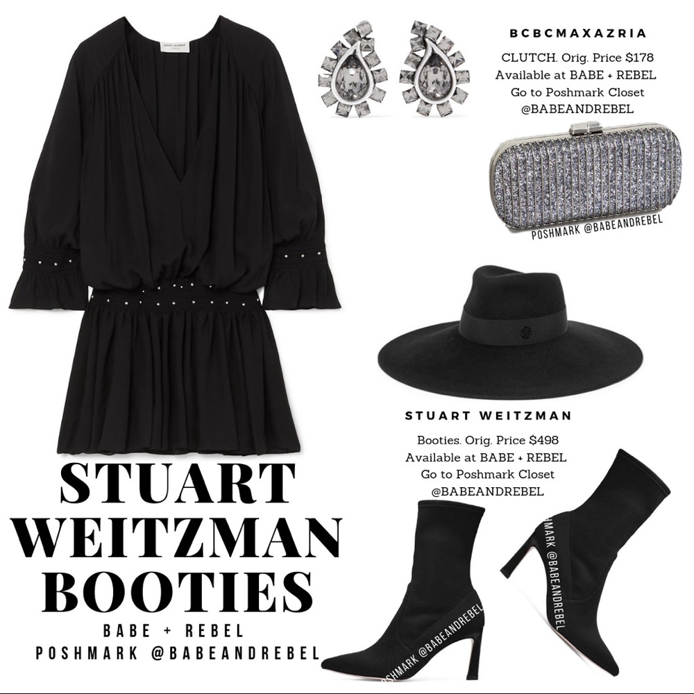 NWOT (SZ 8, 10) Stuart Weitzman Sock Booties - Picture 1 of 8